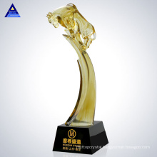 Trophy Crystal Blank Plaque Custom Jade Shield Art Glass Award